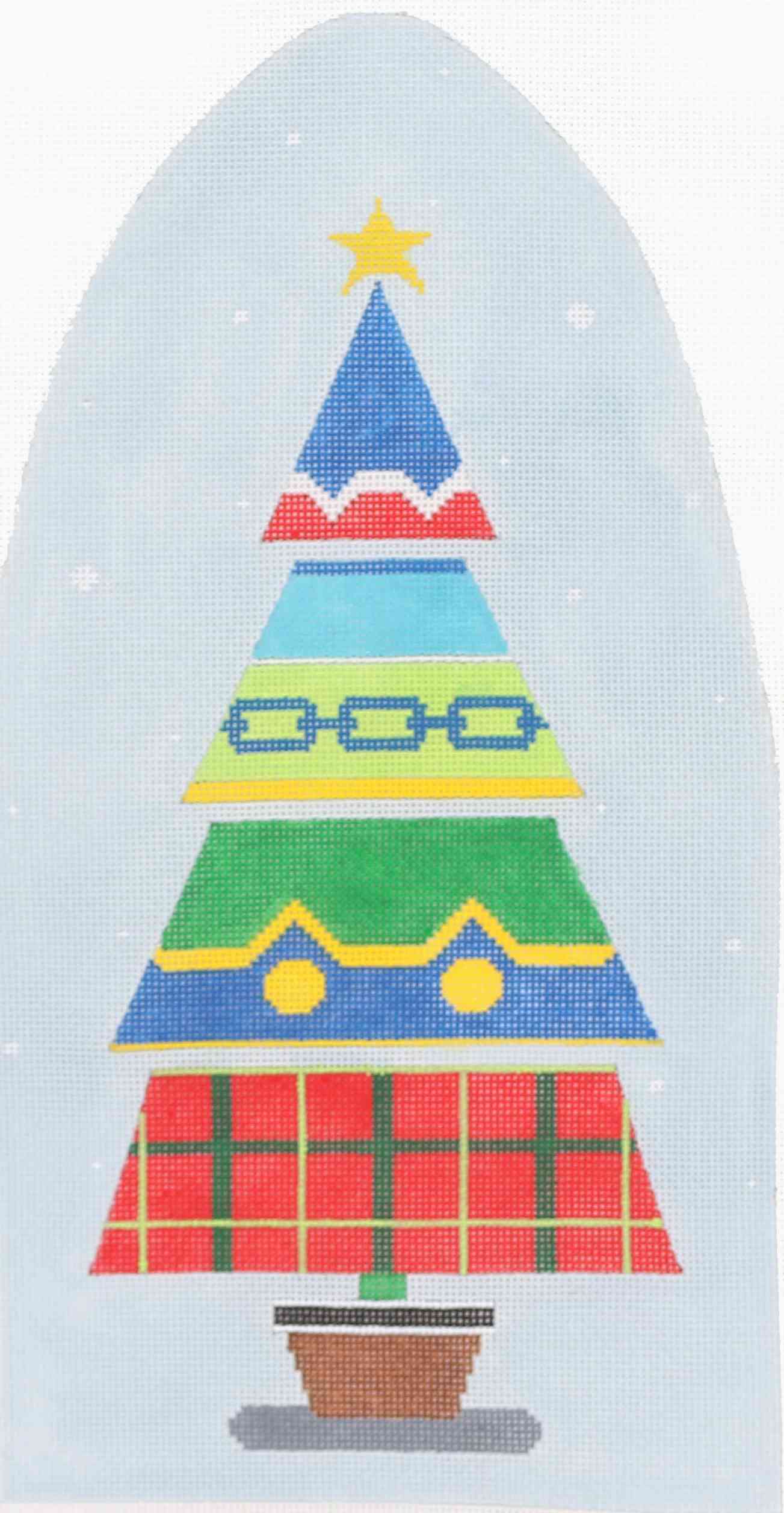 Patterned Tree - Yellow Star