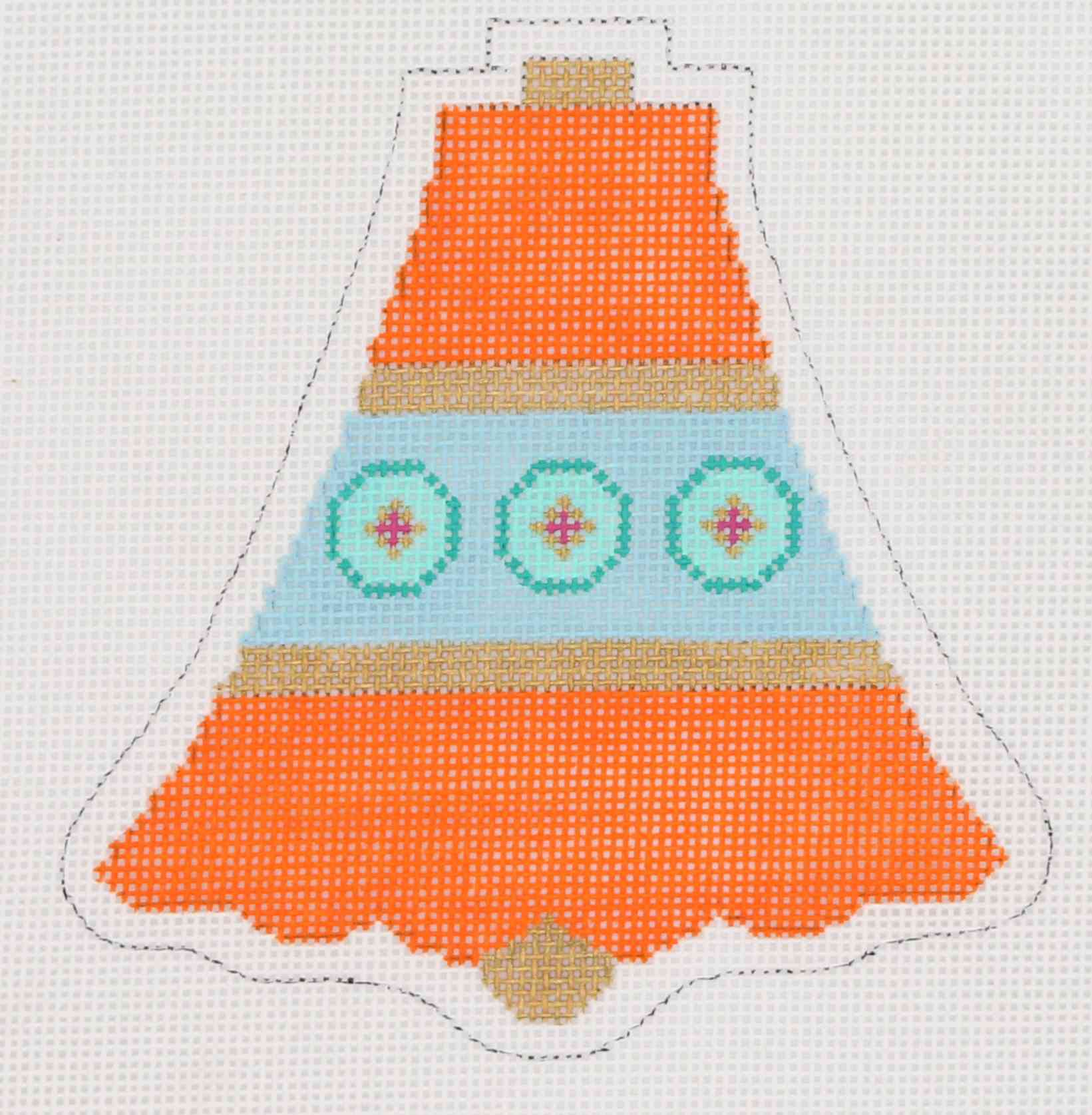 Orange Bell - Mid-Century Ornament