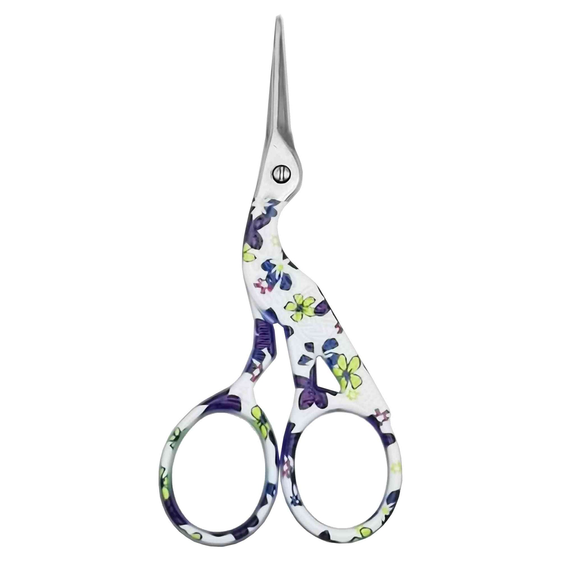Floral Stork Scissors