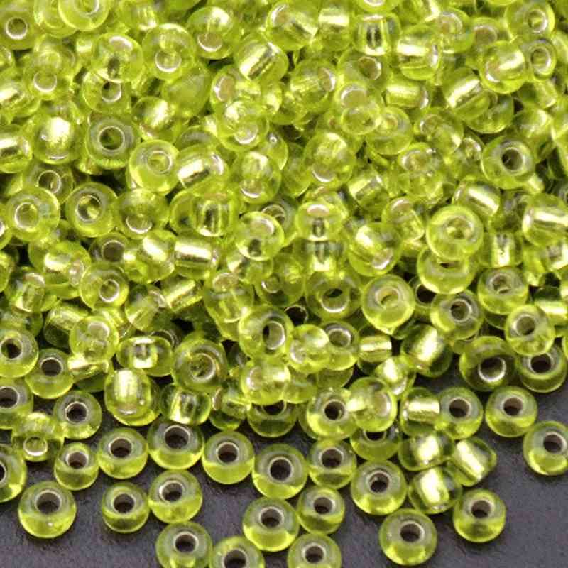 Silvery Seed Beads - Reseda