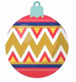 Patterned Christmas Ball 3