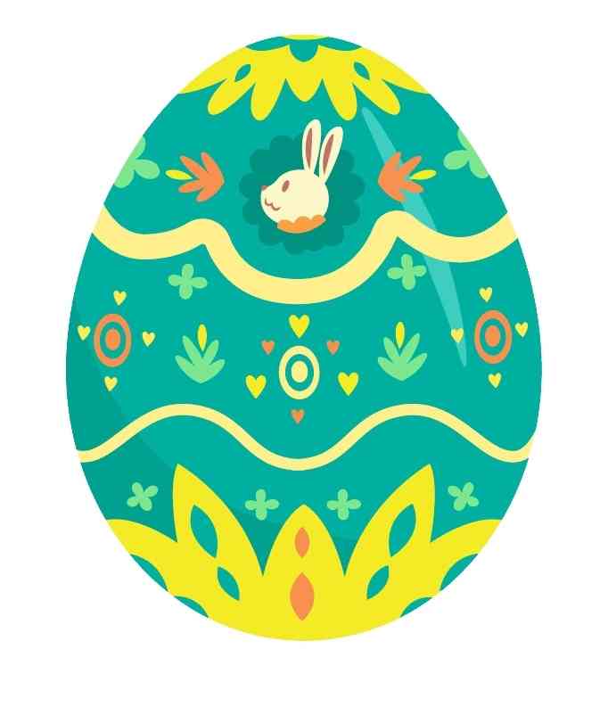 Whimsical Bunny Egg 4