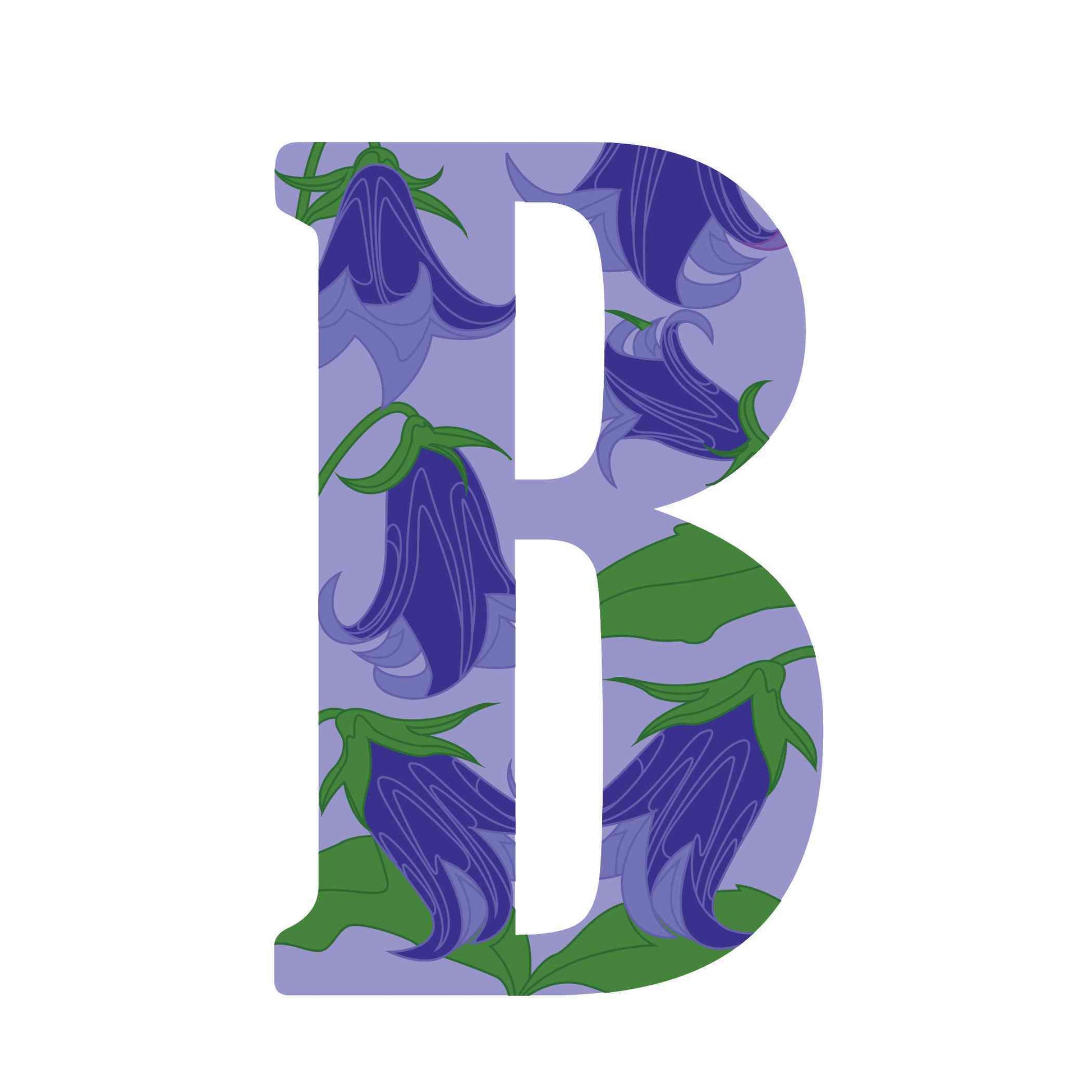""B"" Bell Flower - Alphabetical Florals