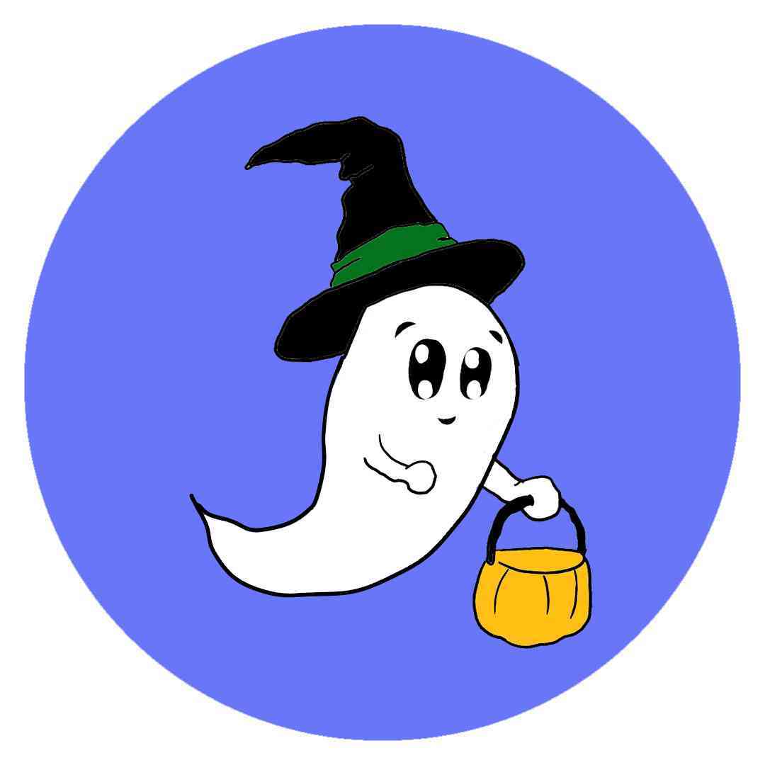 Halloween- Ghost with pumpkin
