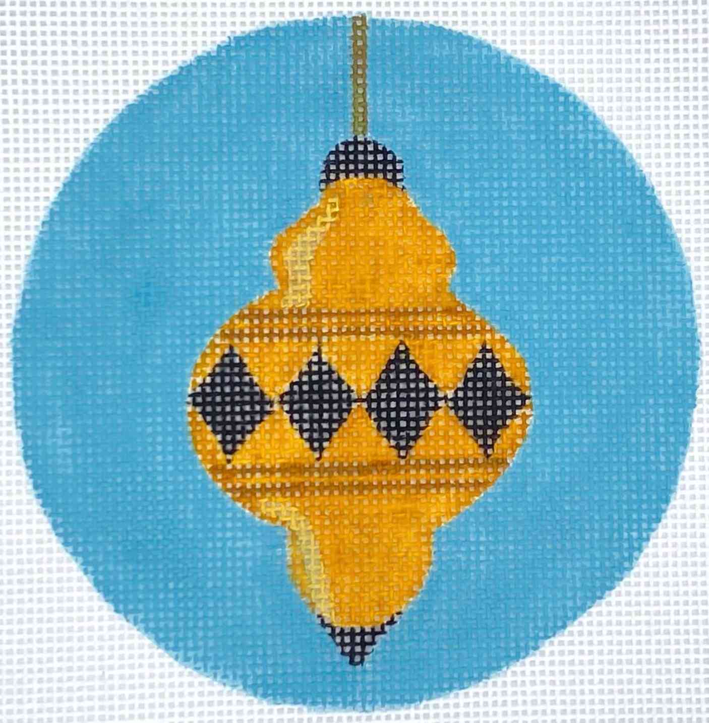 New Year - Gold and black ornament