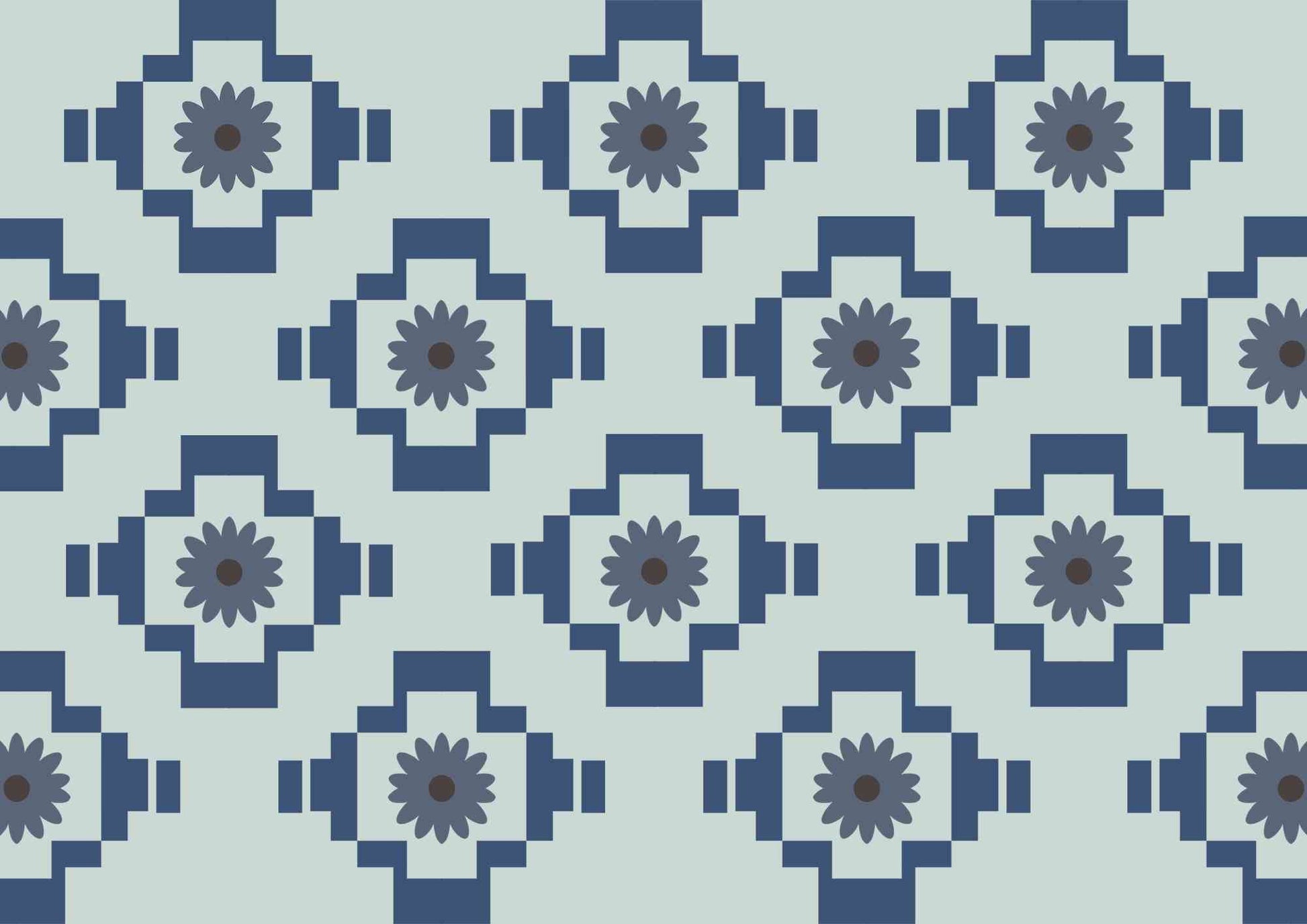 Blue Home Deco Pattern
