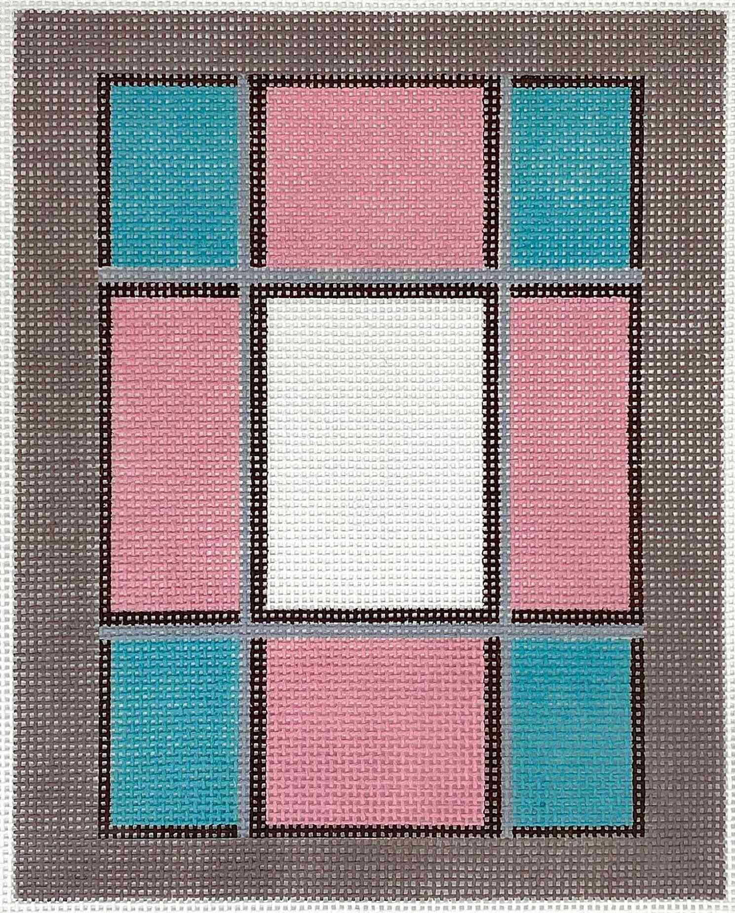 Window Pattern (Ocean blue and pink)