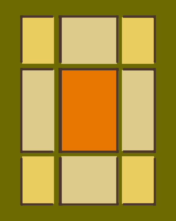 Window Pattern (Yellow and Blue)