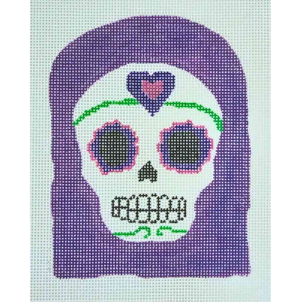 Sugar Skulls - Purple/Pink Heart