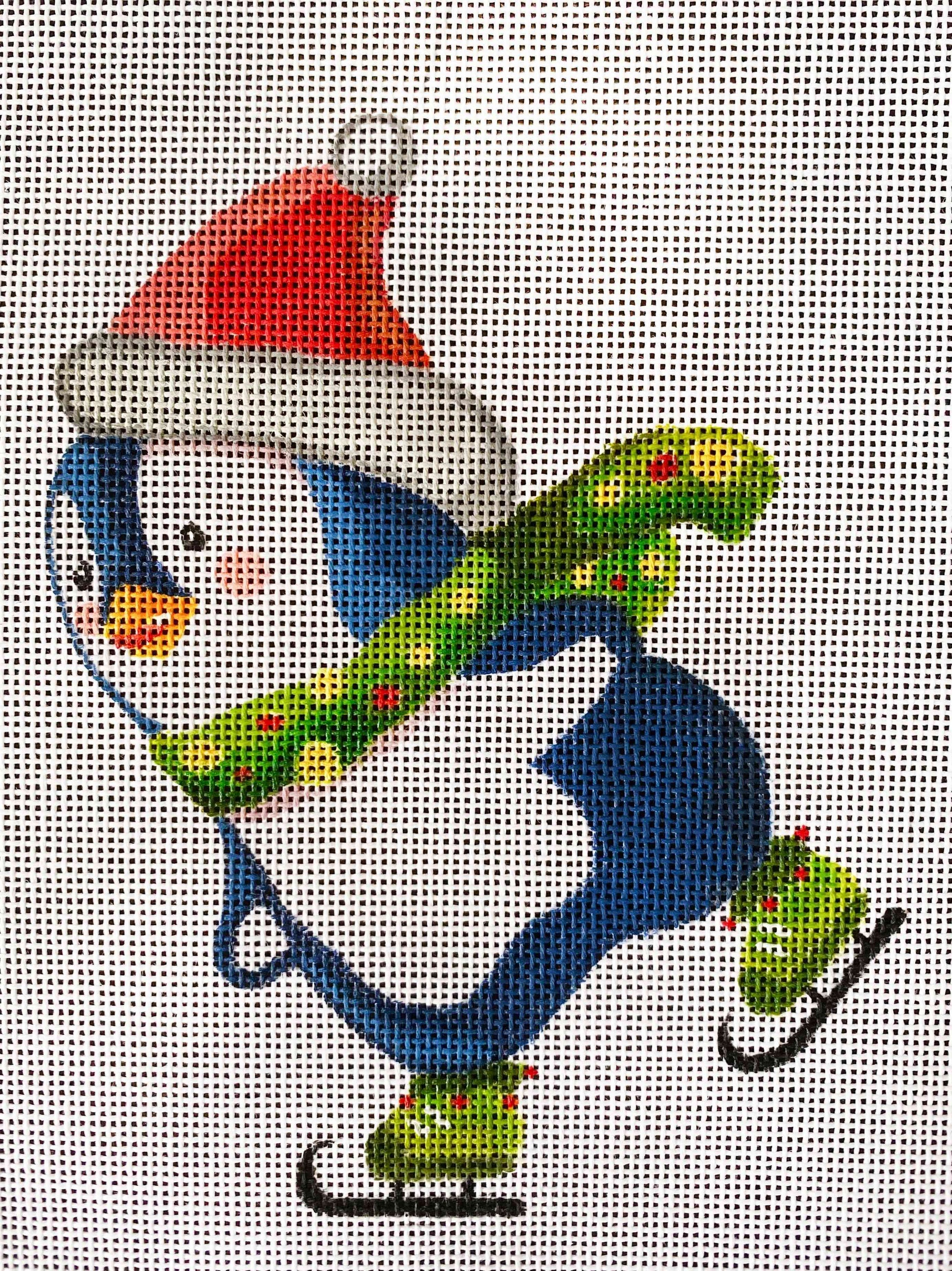 Green Skating Penguin