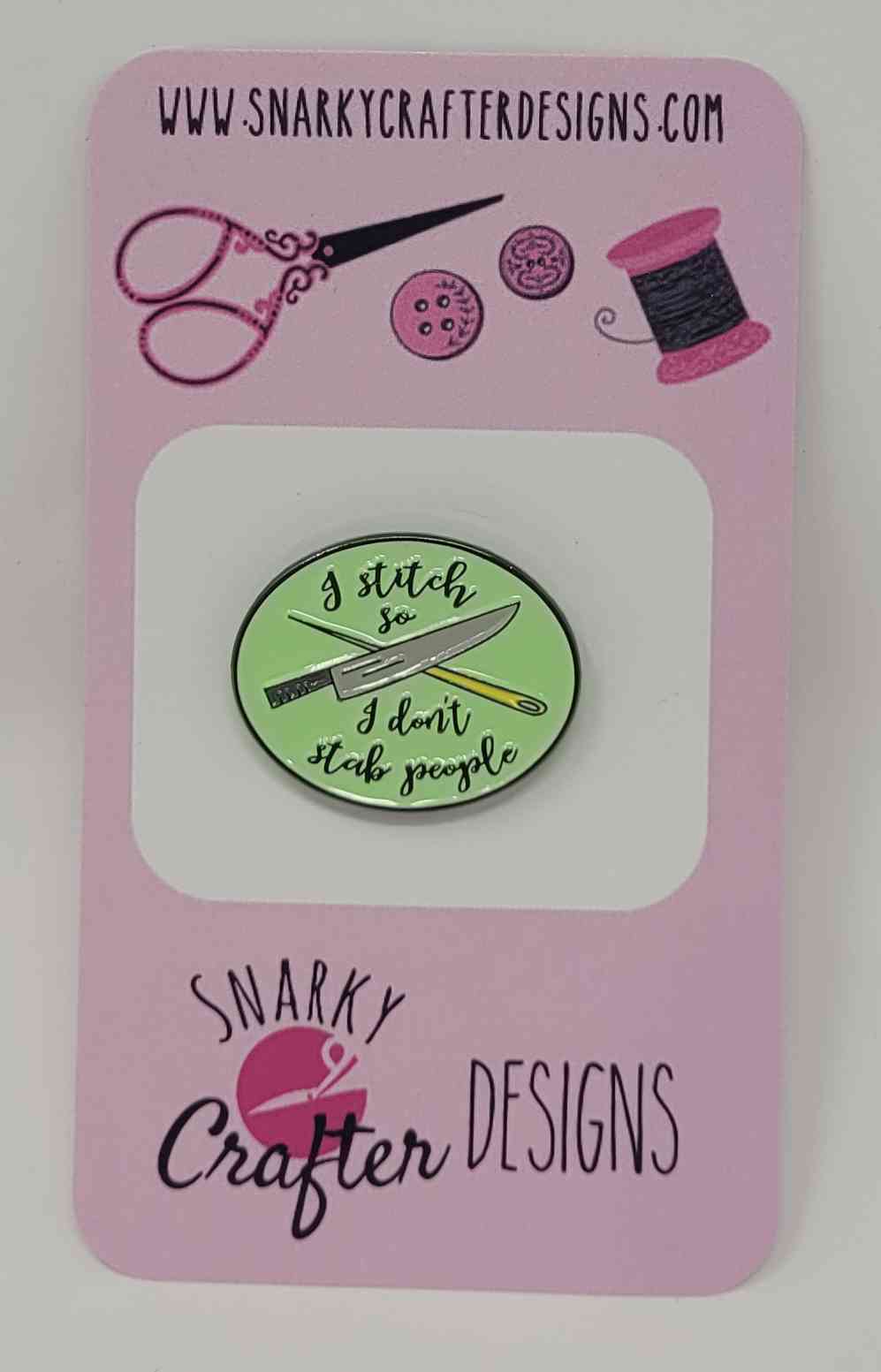 I Stitch So I Don't Stab - People - needle minder