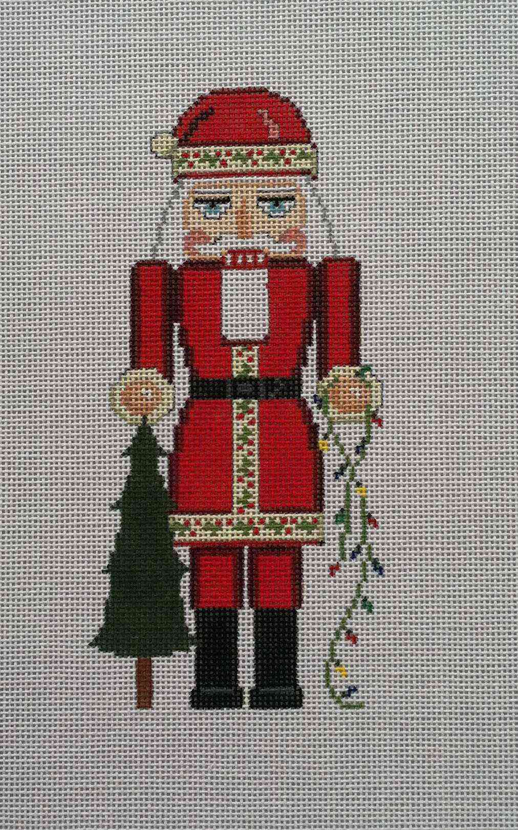 Nutcracker Ornament Santa w/tree