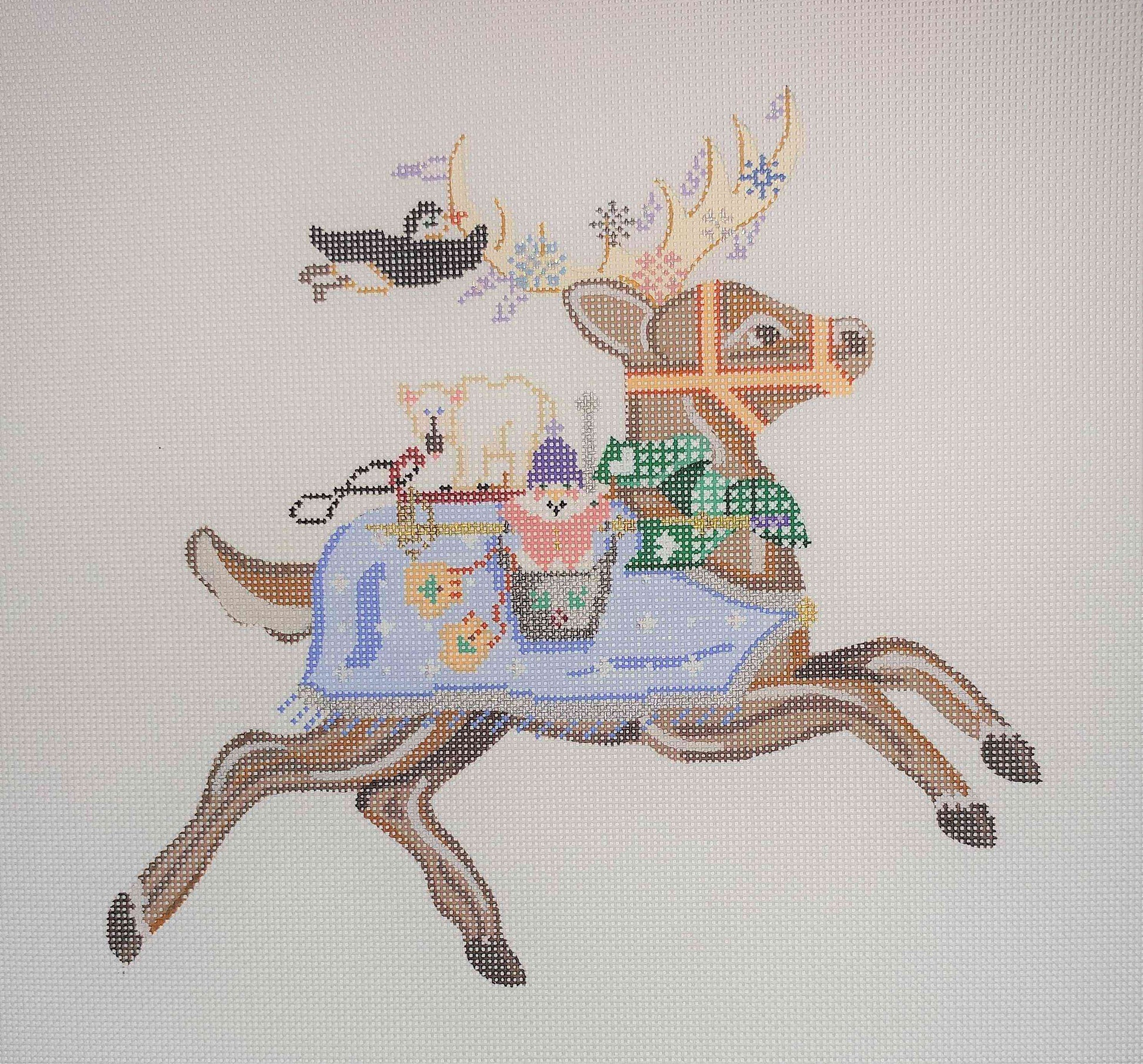 Sleigh & Reindeer - Blitzen