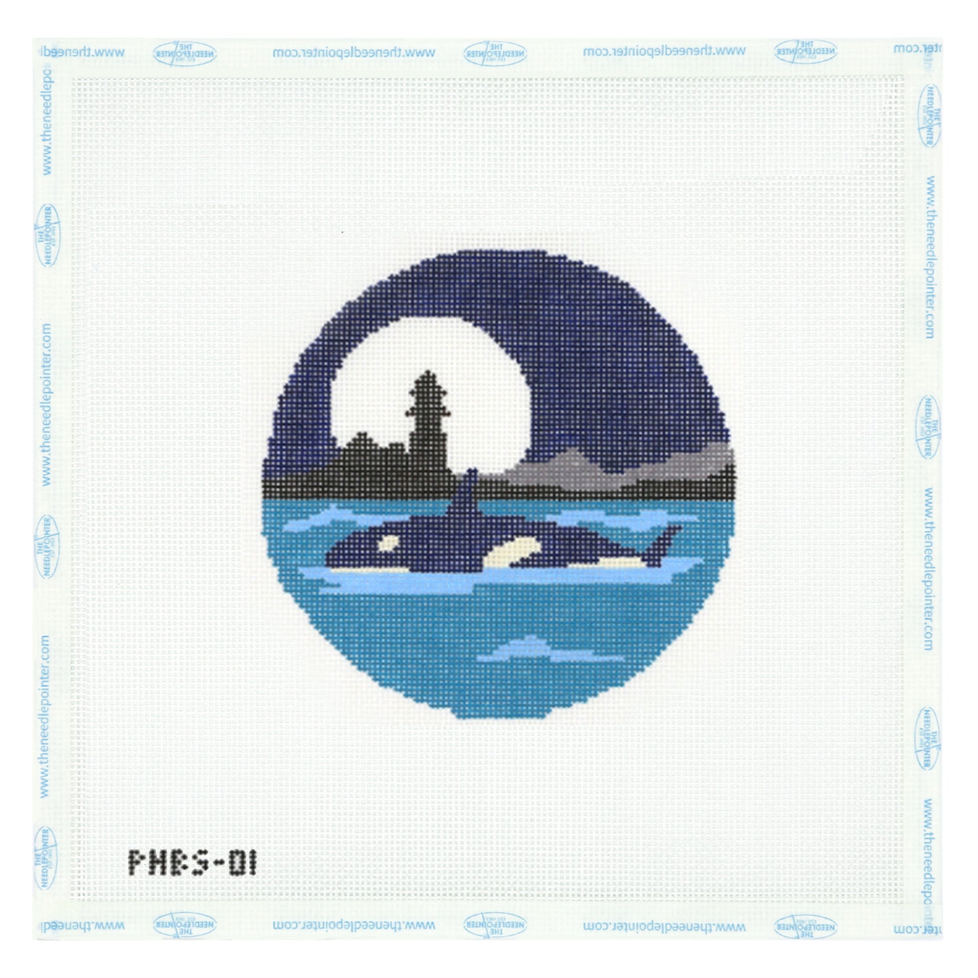 Whale in a blue sea