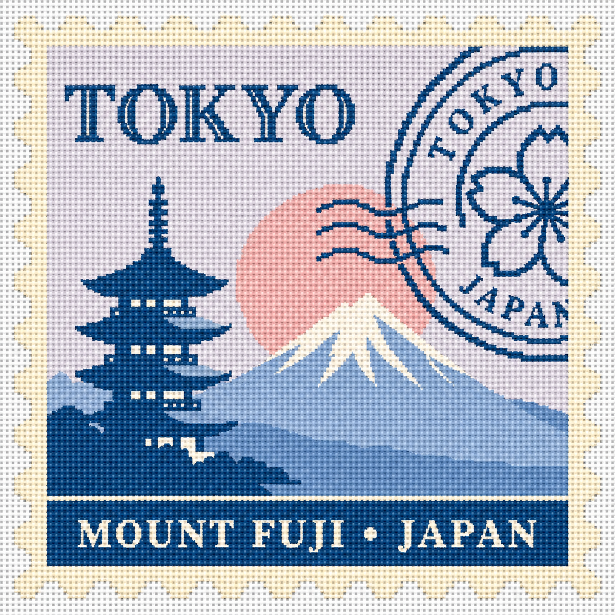 Stamps Around the World - Mount Fuji