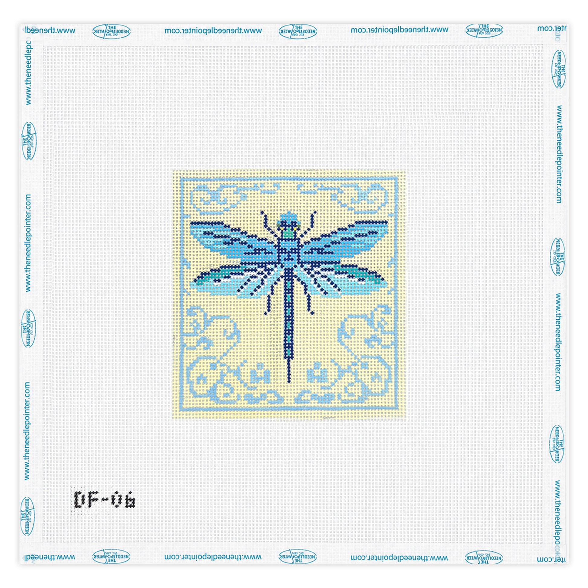 Dragonfly-Blue Scroll