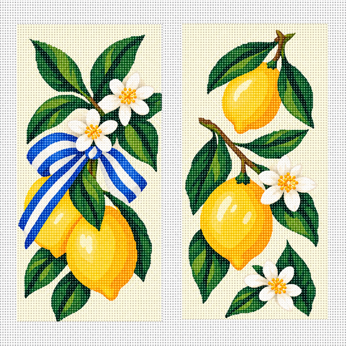 Eyeglasses Case - Lemon Blossoms – The Needlepointer