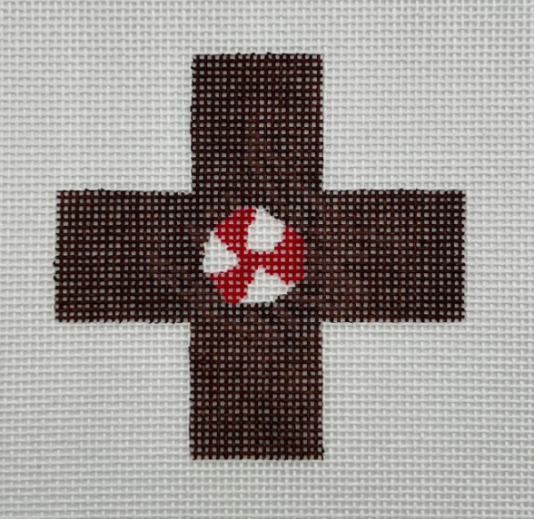 Crimson Twirl on Cocoa Texture