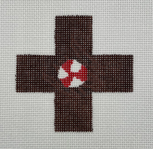 Crimson Twirl on Cocoa Texture