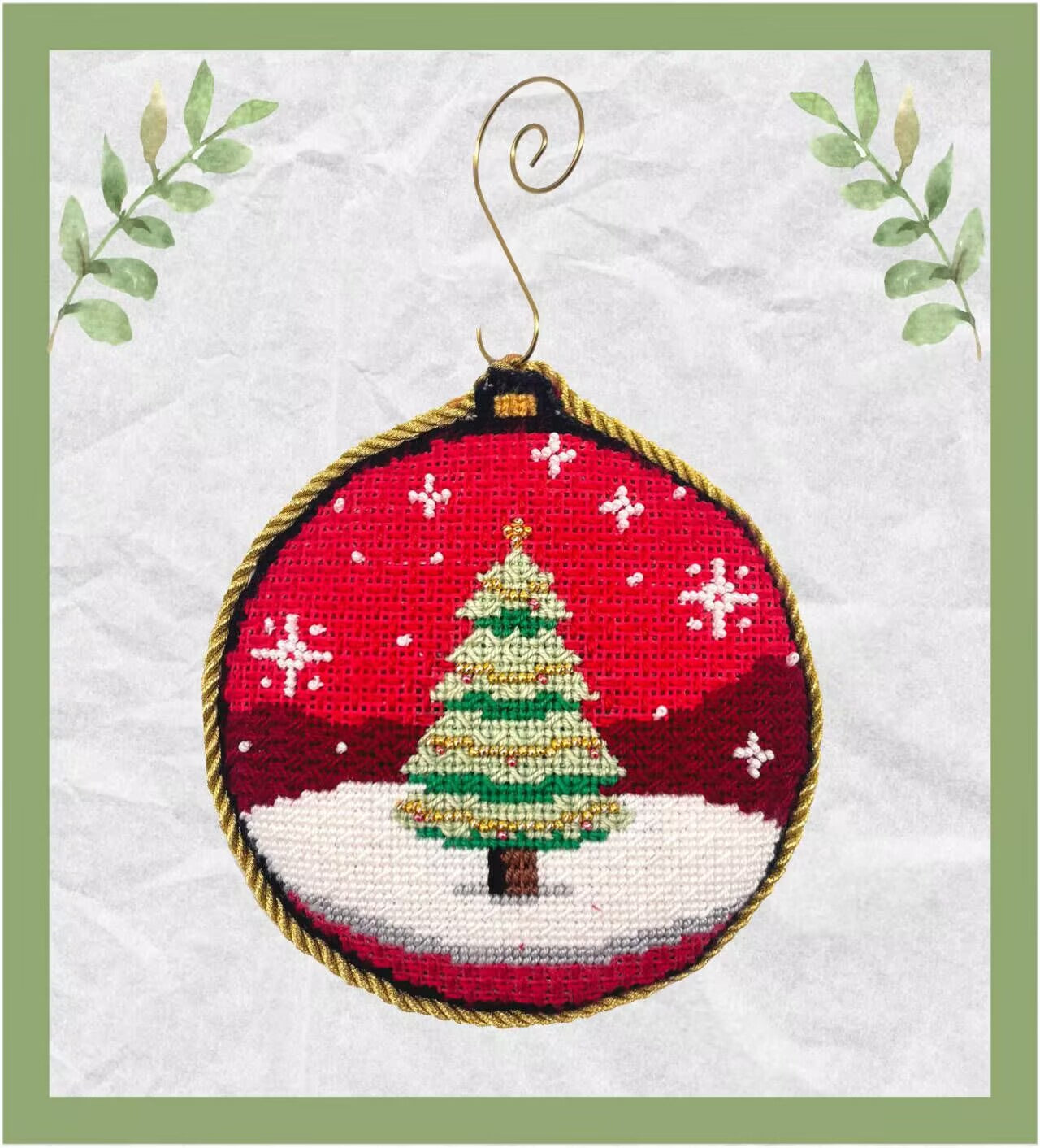 Holiday Ornament Stitch & Self-Finishing Kit
