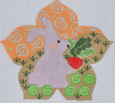 Lavender bunny with radiish