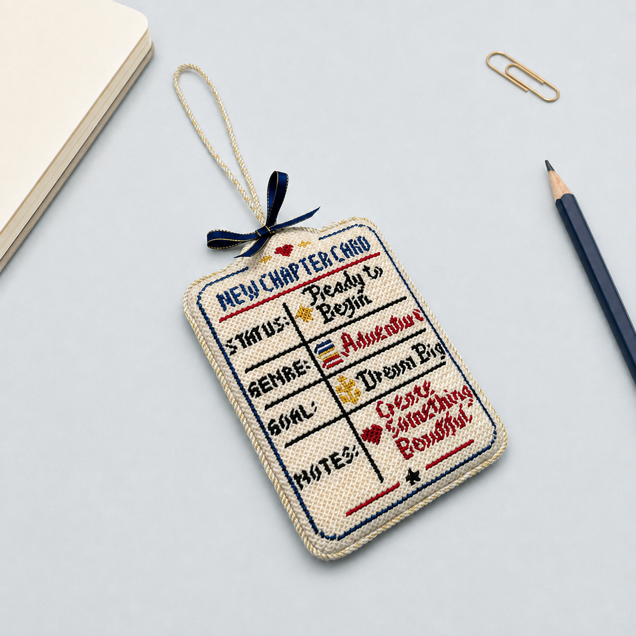 New Chapter Card Ornament