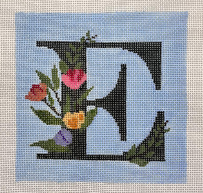 Floral Letter E