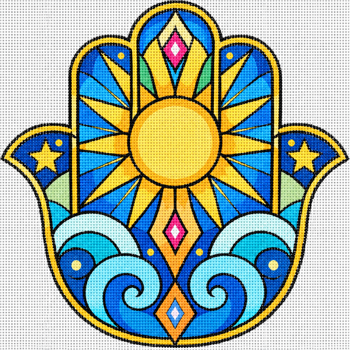 Hamsa Wishes - Brighter Tomorrows – The Needlepointer
