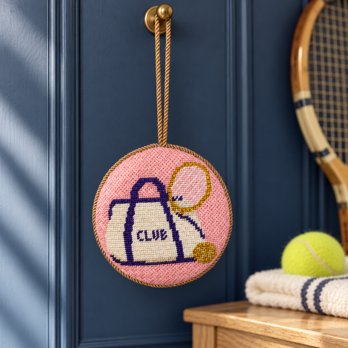 All Thread Racket Tennis Club Ornament Kit – The Needlepointer