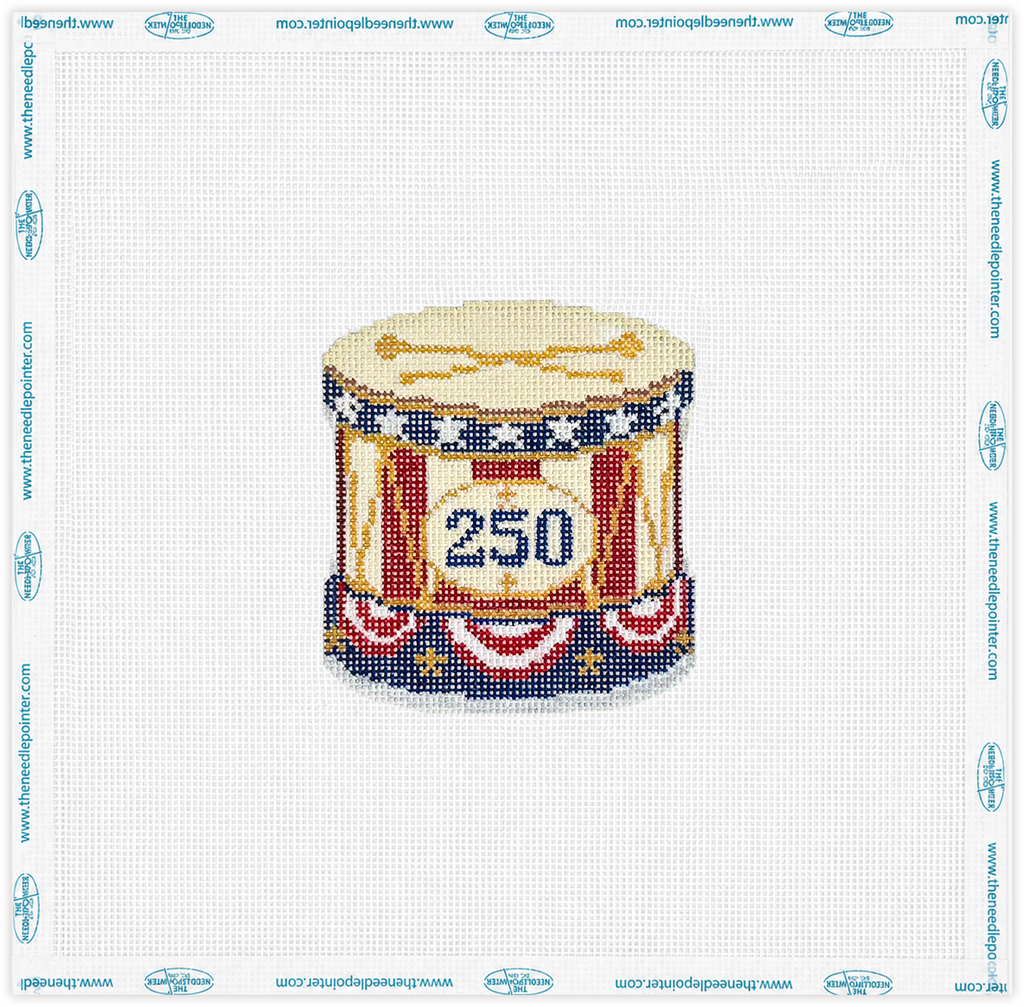 America 250 Celebration Collection #4 – Patriotic Parade Drum Ornament Kit