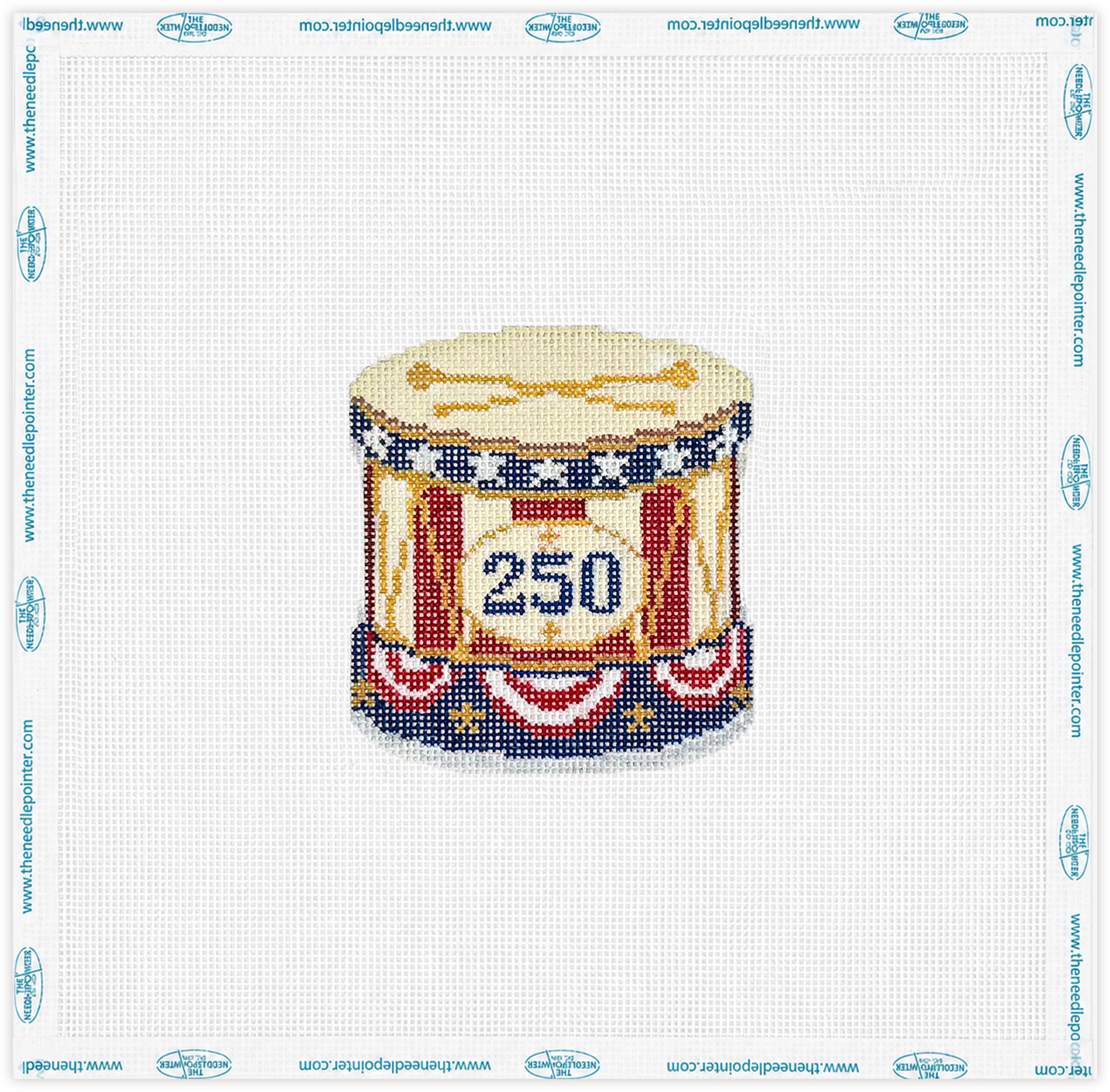America 250 Celebration Collection #4 – Patriotic Parade Drum Ornament Kit