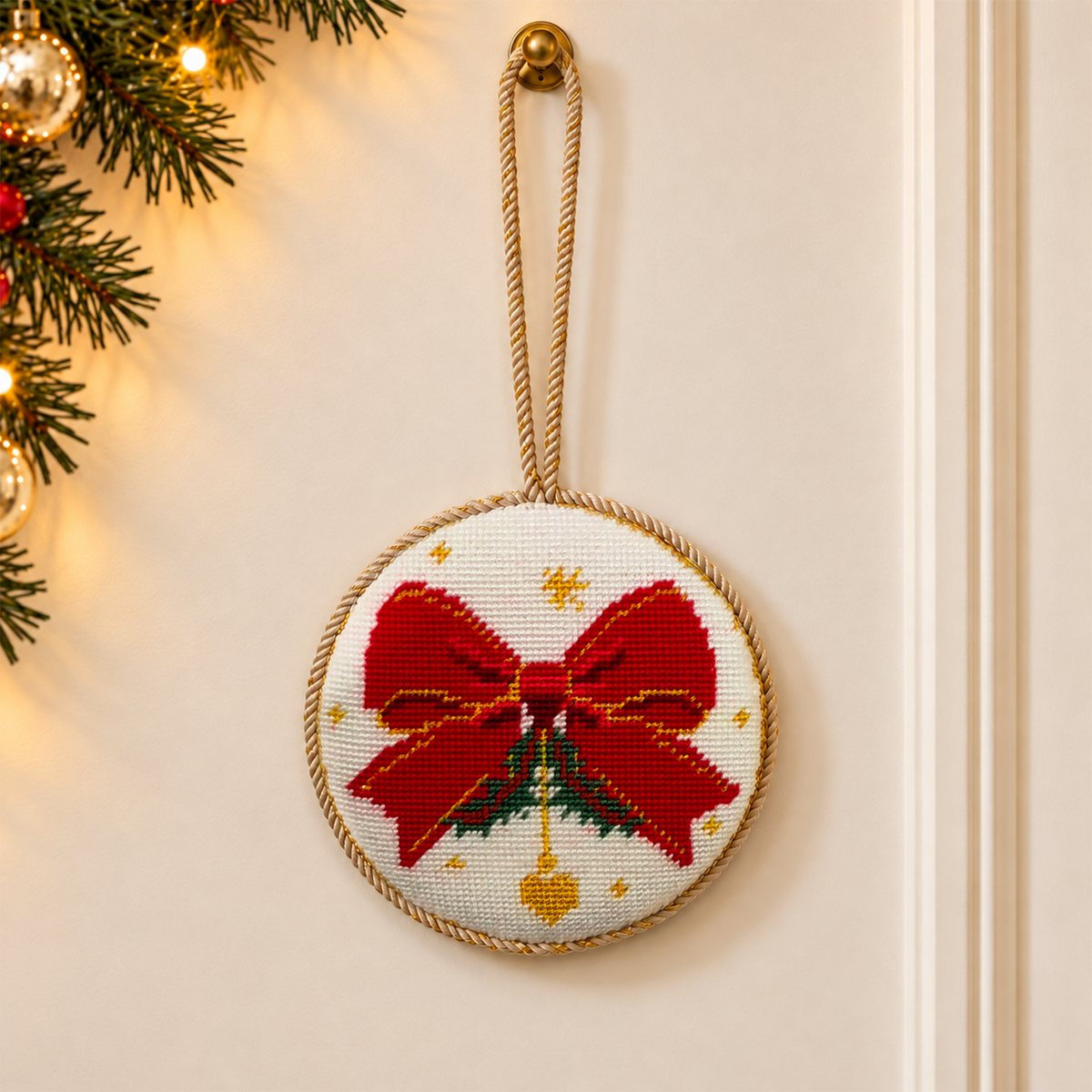 Red Bow Christmas Ornament Kit – Beginner Level