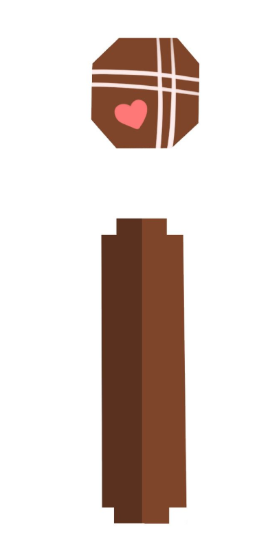 Waltz of the Red Heart & Coffee-colored design