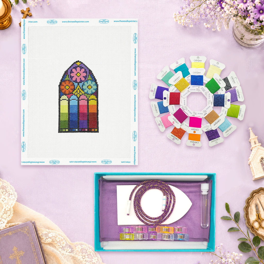 Tinted glass ornament