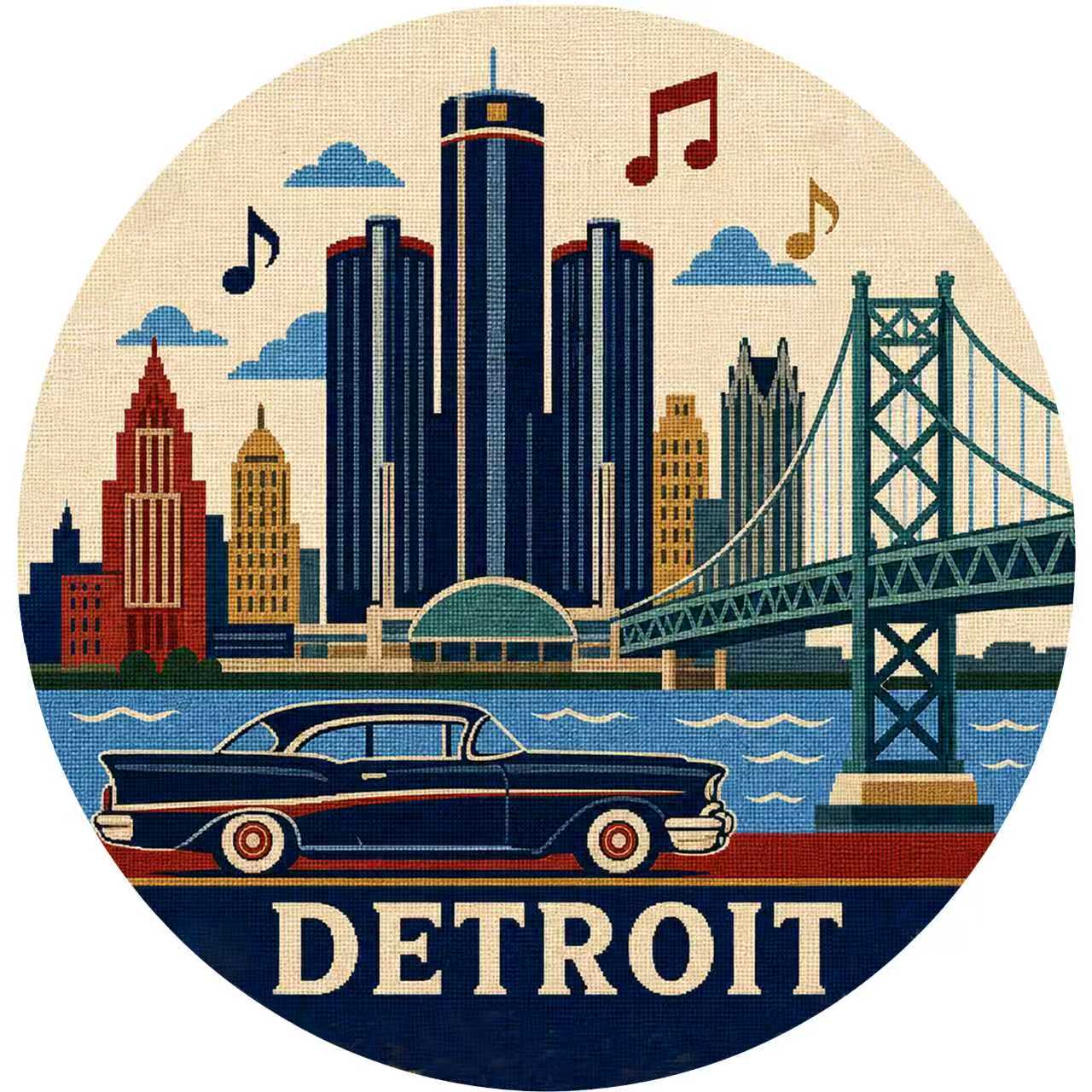 City Keepsakes‑Detroit Motor‑City Townscapes