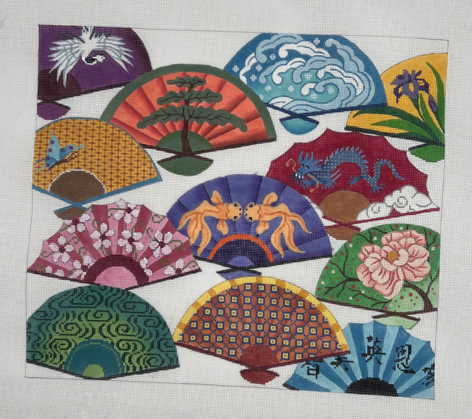 Oriental Poppy with Green Oriental Borders