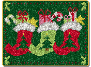 Latch hook kits Rug-Christmas Stocking Gift