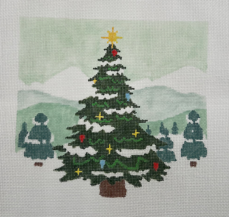 Christmas Tree in a Forest