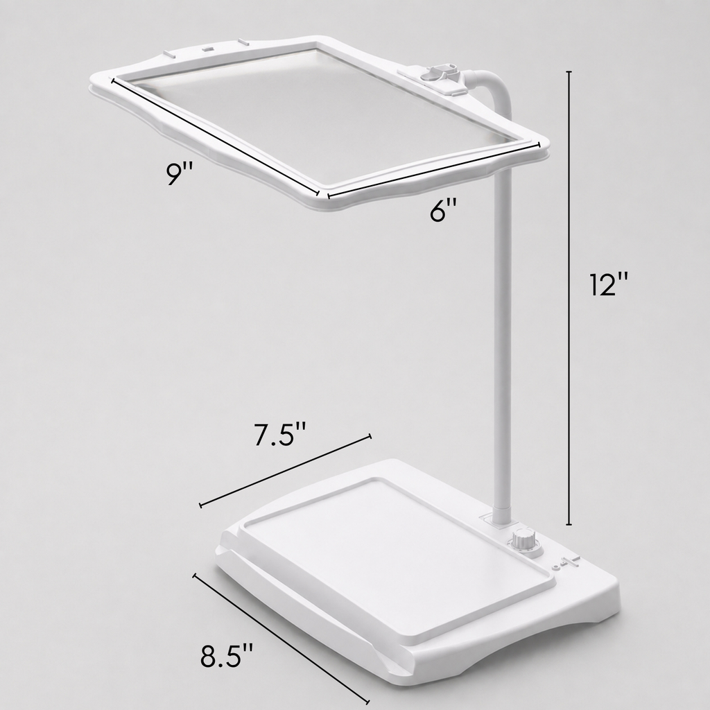 Large-View 4X Hands-Free Needlepoint Magnifier