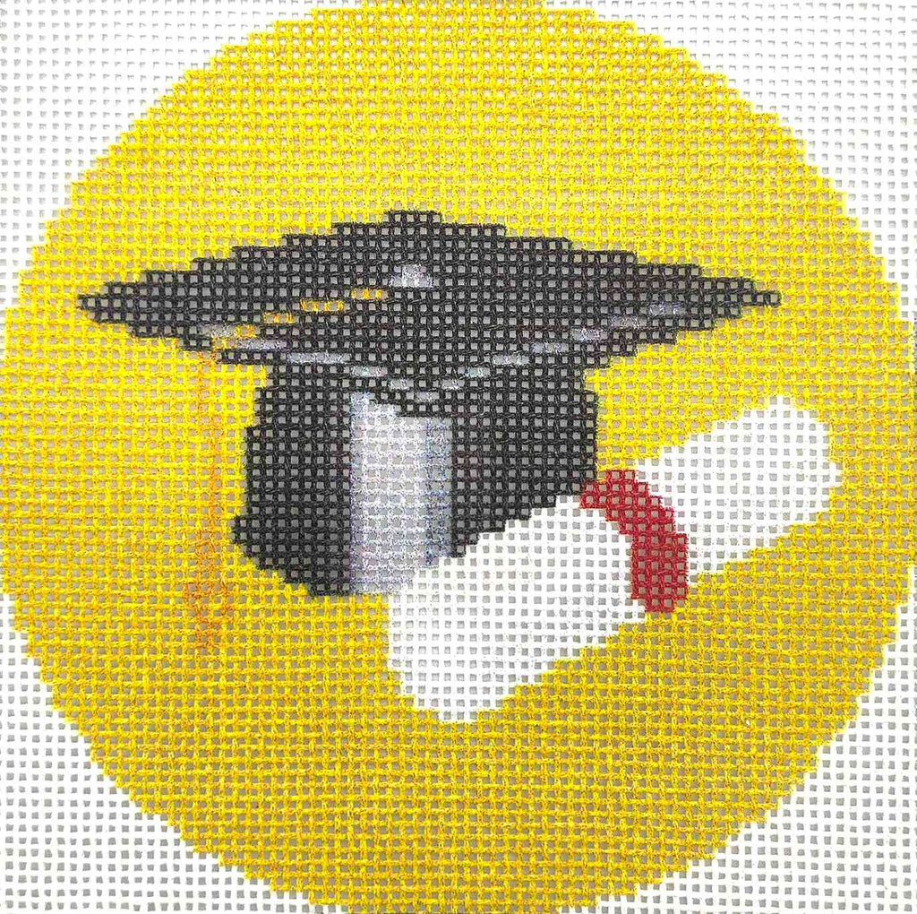 18CT Printed Canvas-Graduation hat and certificate