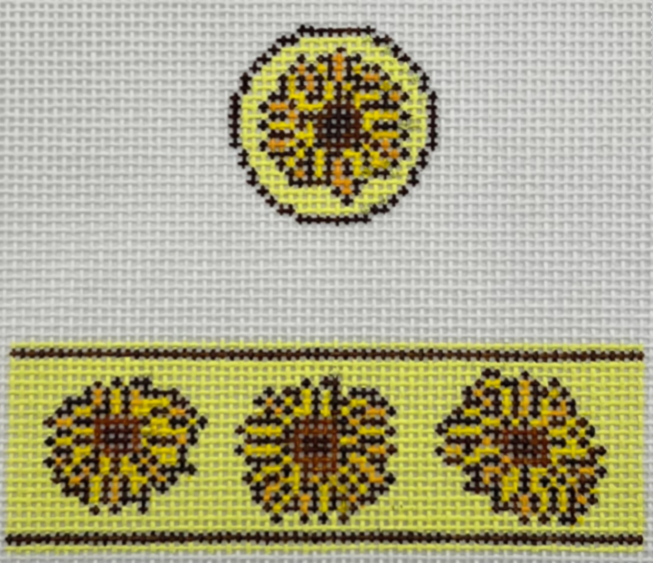 Round Hinged Box - Sunflowers