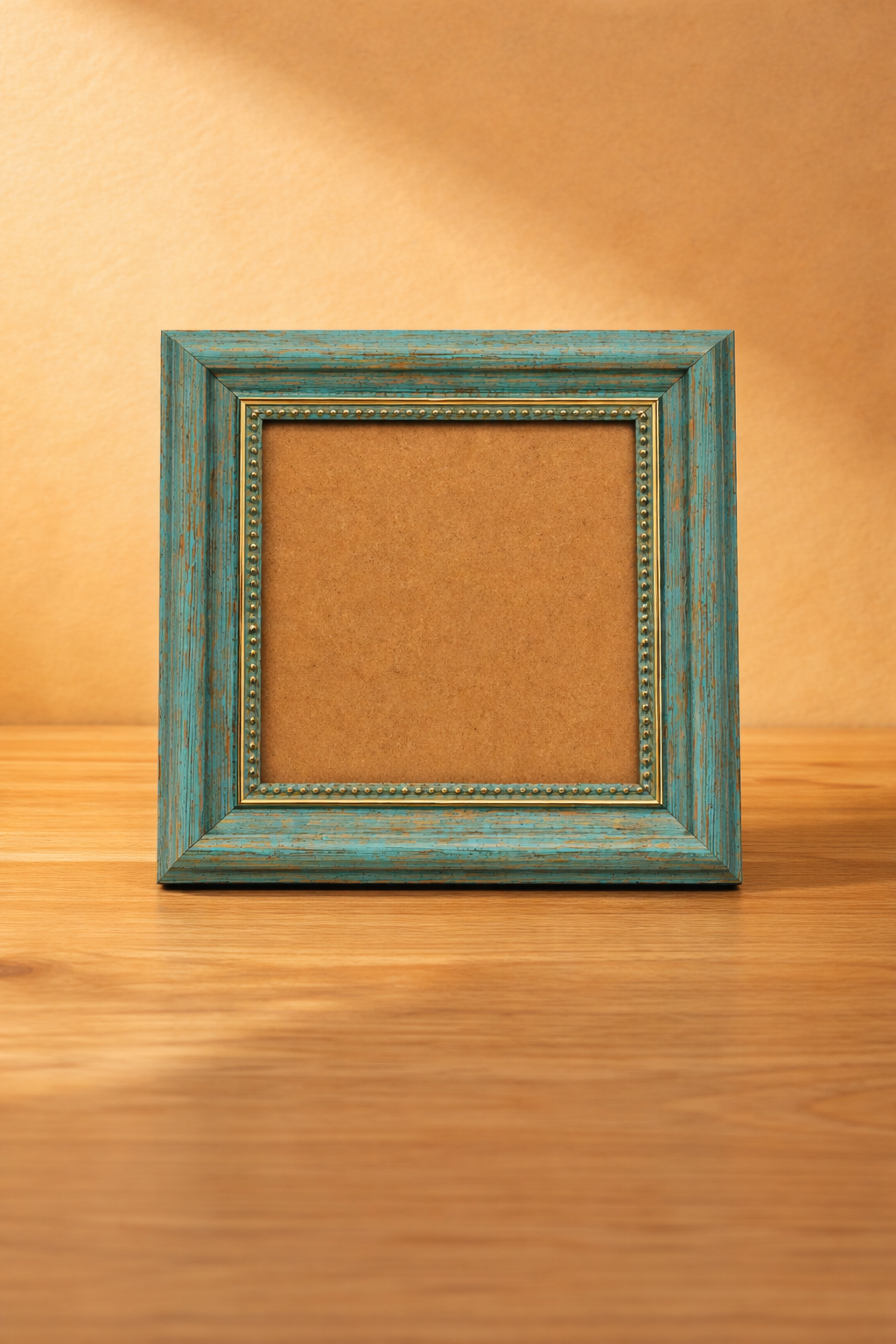 Distressed Beaded Square Canvas Frame
