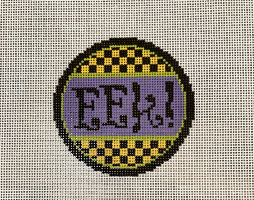 EEK! Halloween Round Canvas