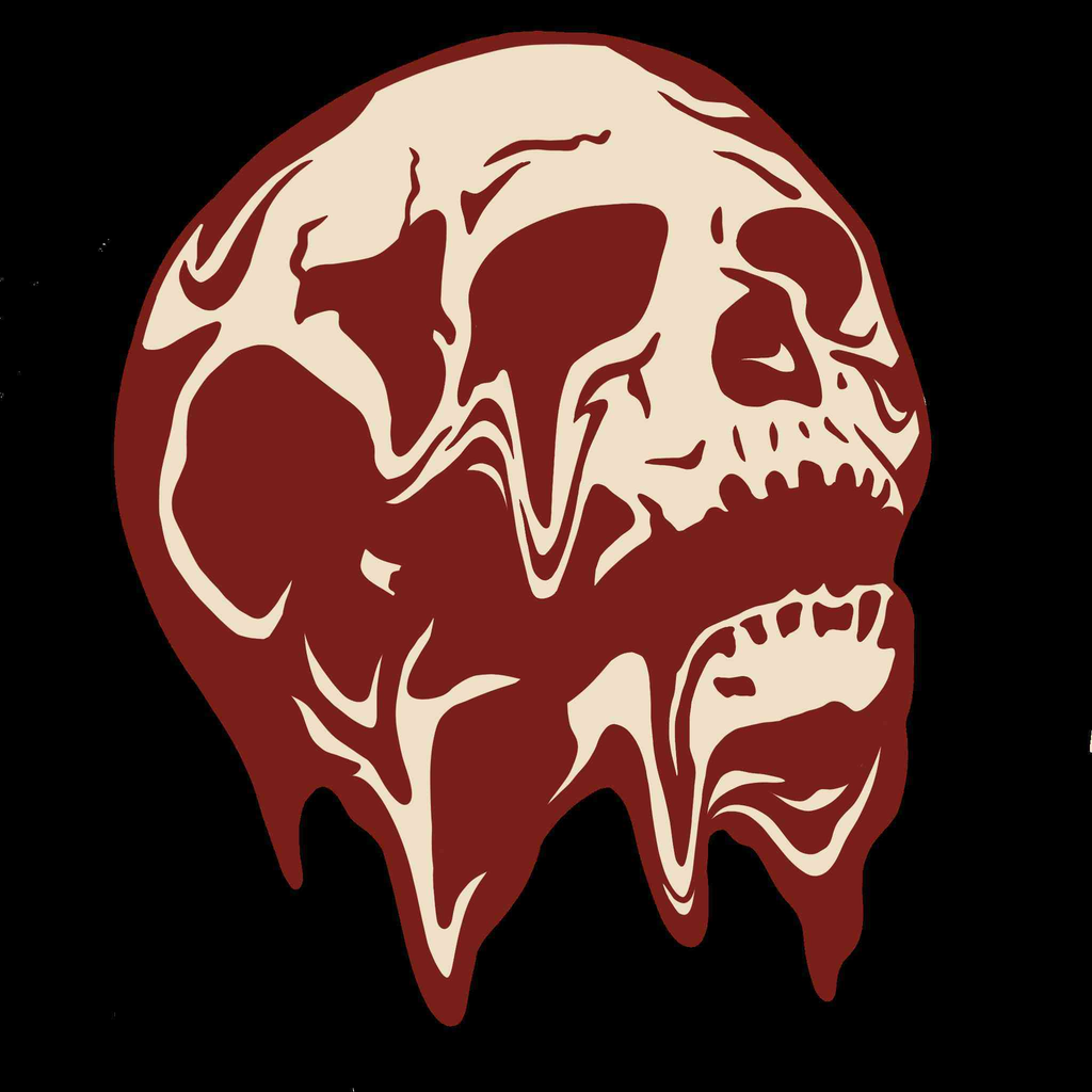 Maroon Skull