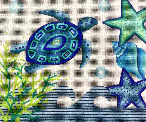 BLUE SEA TURTLE & SHELLS