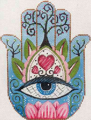 HAMSA EYE IN BLUE