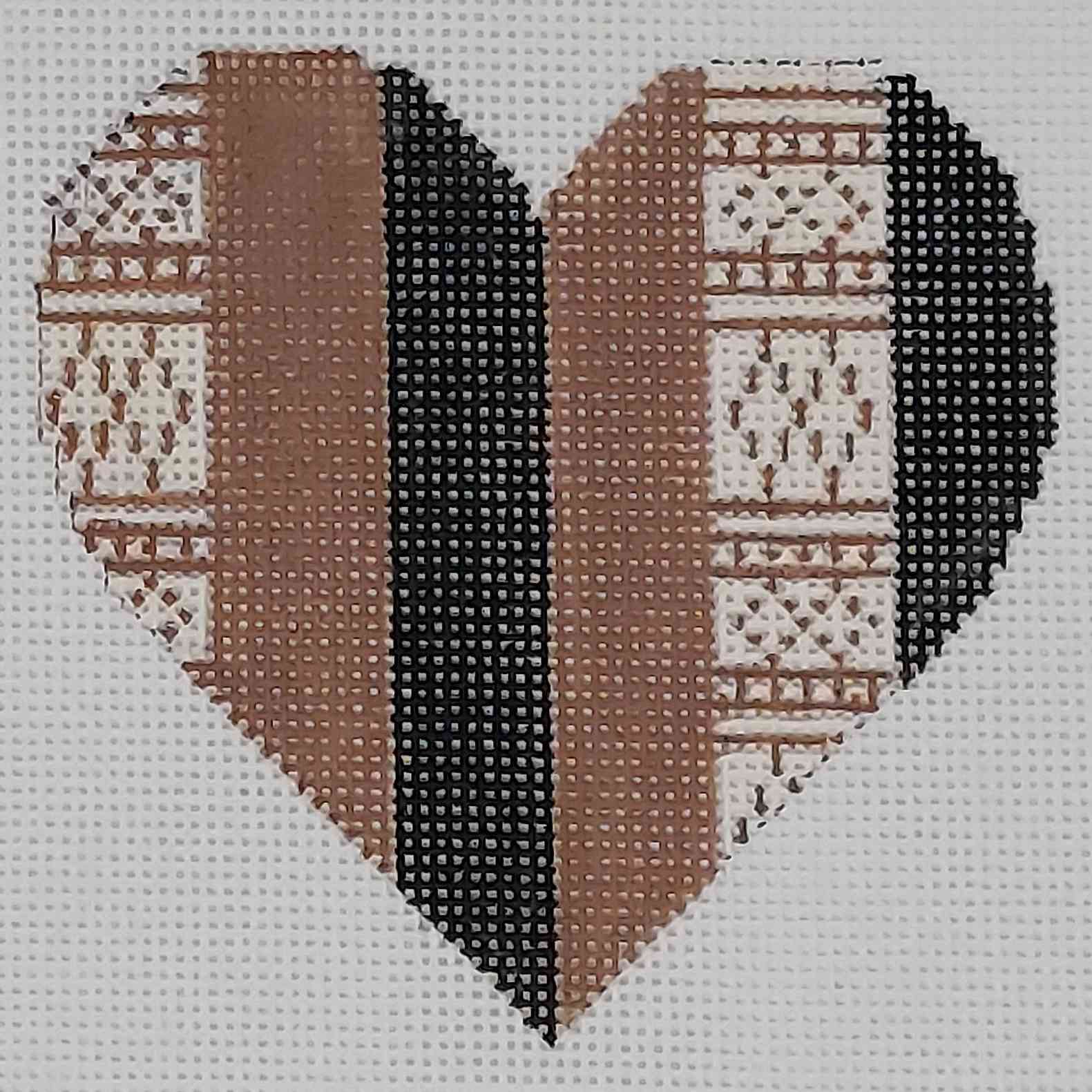Black & Brown Heart