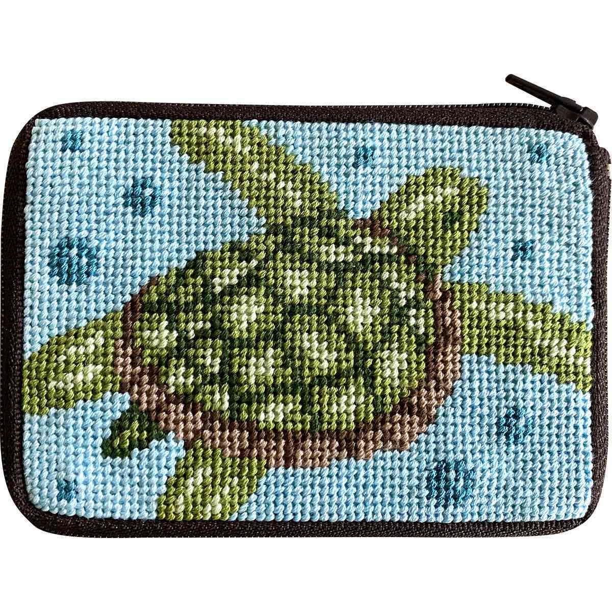 SEA TURTLE-STITCH & ZIPTM CREDIT CARD/COIN PURSE