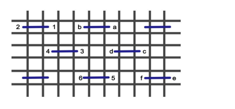 Brick variation stitch diagram