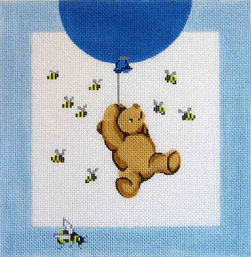 Pooh and Balloons Pillow